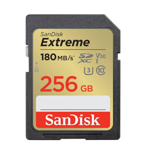 Memory card SANDISK EXTREME SDXC 256 GB 180/130 MB/s UHS-I U3 (SDSDXVV-256G-GNCIN)