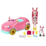 Αυτοκινητάκι Mattel Enchantimals Bunnymobile 12 Τεμάχια