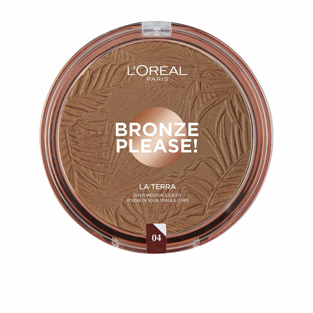 Συμπαγής Σκόνη Bronzers L'Oreal Make Up Glam Bronze La Terra Nº 04