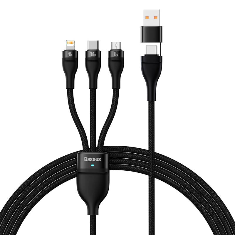 USB-C + micro USB + Lightning