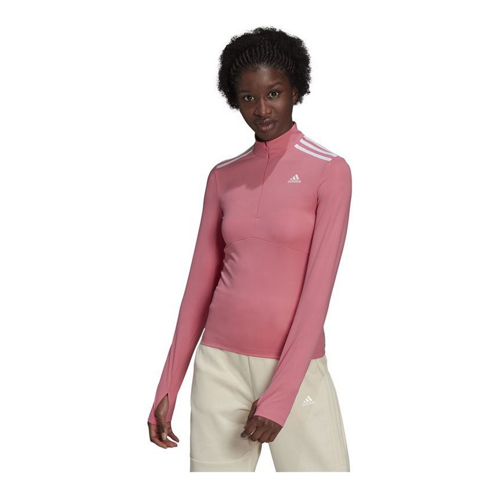 Γυναικεία Μπλούζα με Μακρύ Μανίκι Adidas 3/4 Hyperglam W Ροζ