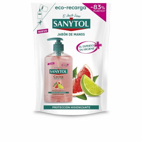 Σαπούνι Χεριών με Δοχείο και Ανταλλακτικό Sanytol Κουζίνα (200 ml)