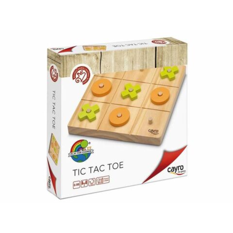 Παιχνίδι Τρεις σε μια Σειρά Cayro Tic Tac Toe Ξύλο 20 x 20 x 4 cm