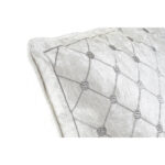 Μαξιλάρι DKD Home Decor 8424001850327 Γκρι πολυεστέρας Βελούδο Αλουμίνιο Λευκό Ρόμπος (45 x 10 x 45 cm)