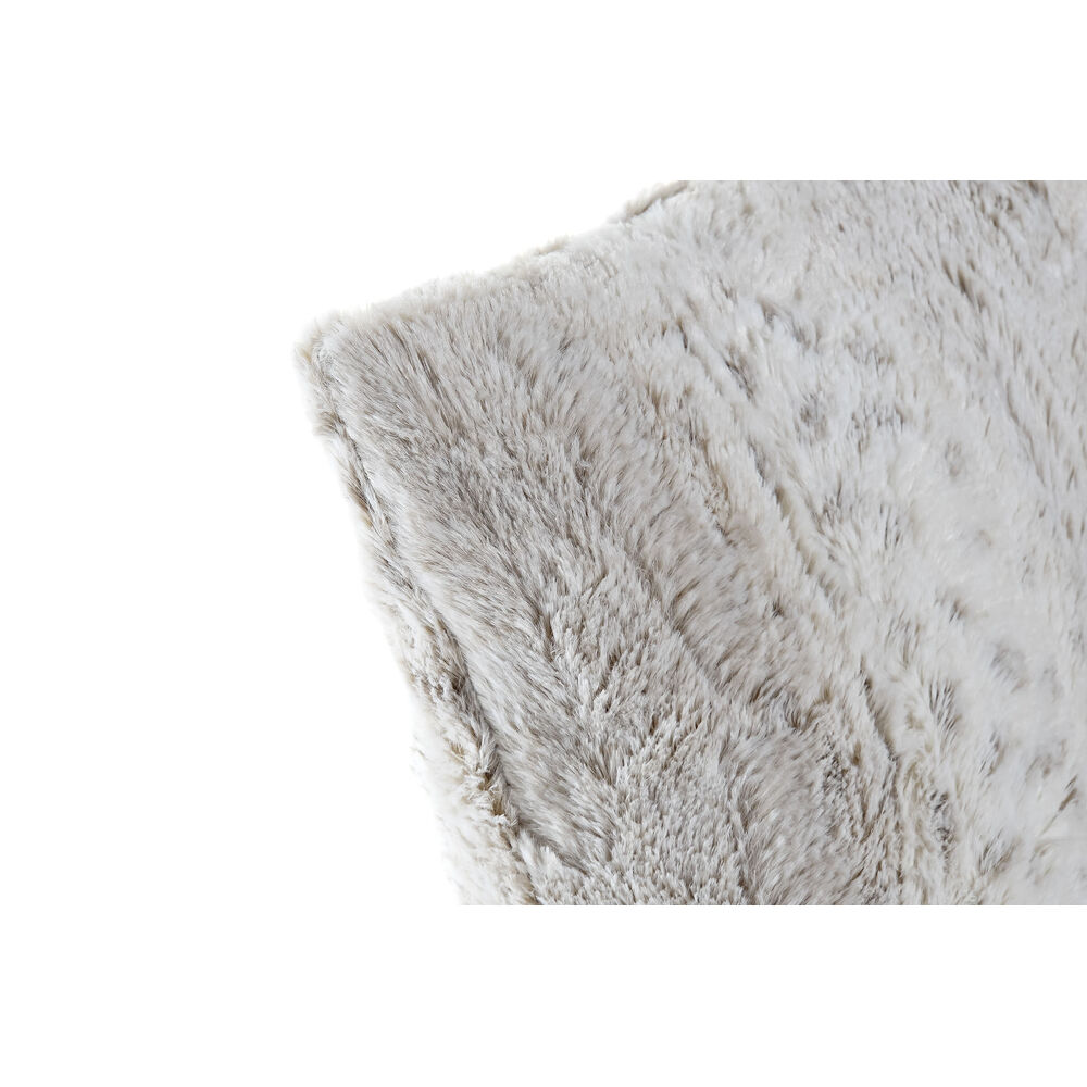 Μαξιλάρι DKD Home Decor Μπεζ πολυεστέρας Αλουμίνιο Λευκό (45 x 10 x 45 cm)