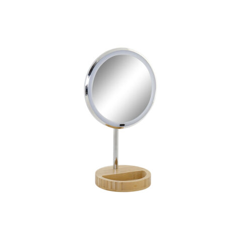 Μεγεθυντικό Καθρέφτη με LED DKD Home Decor Ασημί Διακοσμητική κανάτα (20 x 14 x 34 cm)