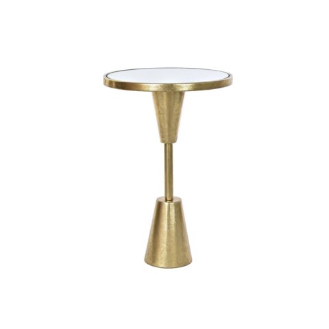 Βοηθητικό Τραπέζι DKD Home Decor Καθρέφτης Χρυσό Μέταλλο Σύγχρονη (40