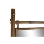 Πετσετοθήκη Δαπέδου DKD Home Decor Καθρέφτης Μέταλλο Μουστάρδα (55 x 3 x 190 cm)