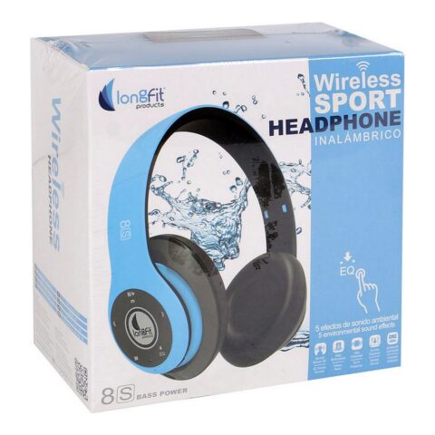 Ασύρματα Ακουστικά LongFit Sport Wireless Sport 8S Μπλε