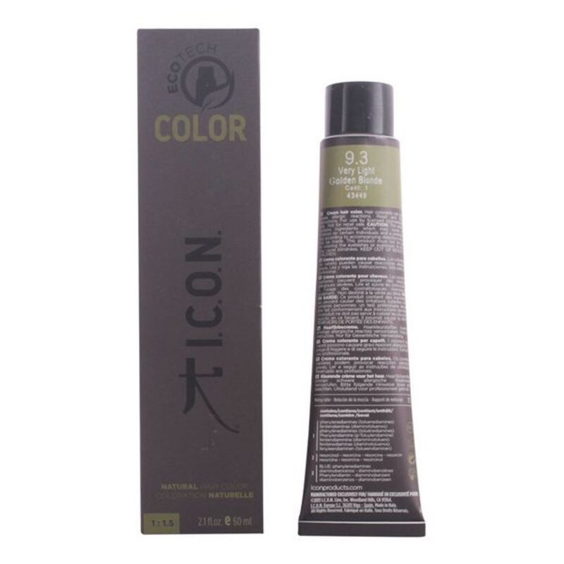 Μόνιμη Βαφή Ecotech Color Natural Color I.c.o.n. Ecotech Color Nº 9.0-rubio muy claro 60 ml