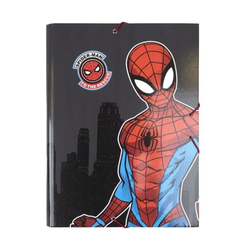 Φάκελος Spiderman A4 Μαύρο (24 x 34 x 4 cm)