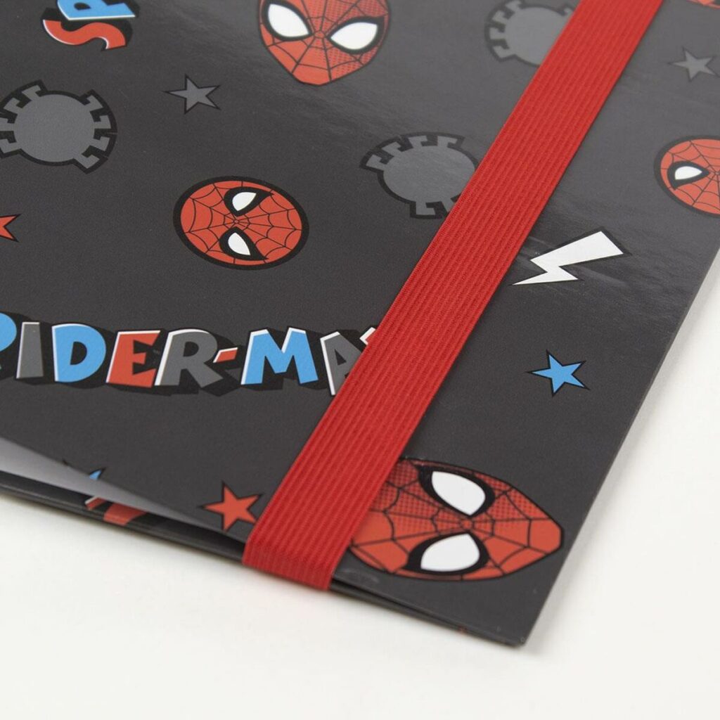 Φάκελος δακτυλίου Spiderman A4 Μαύρο (26 x 32 x 4 cm)
