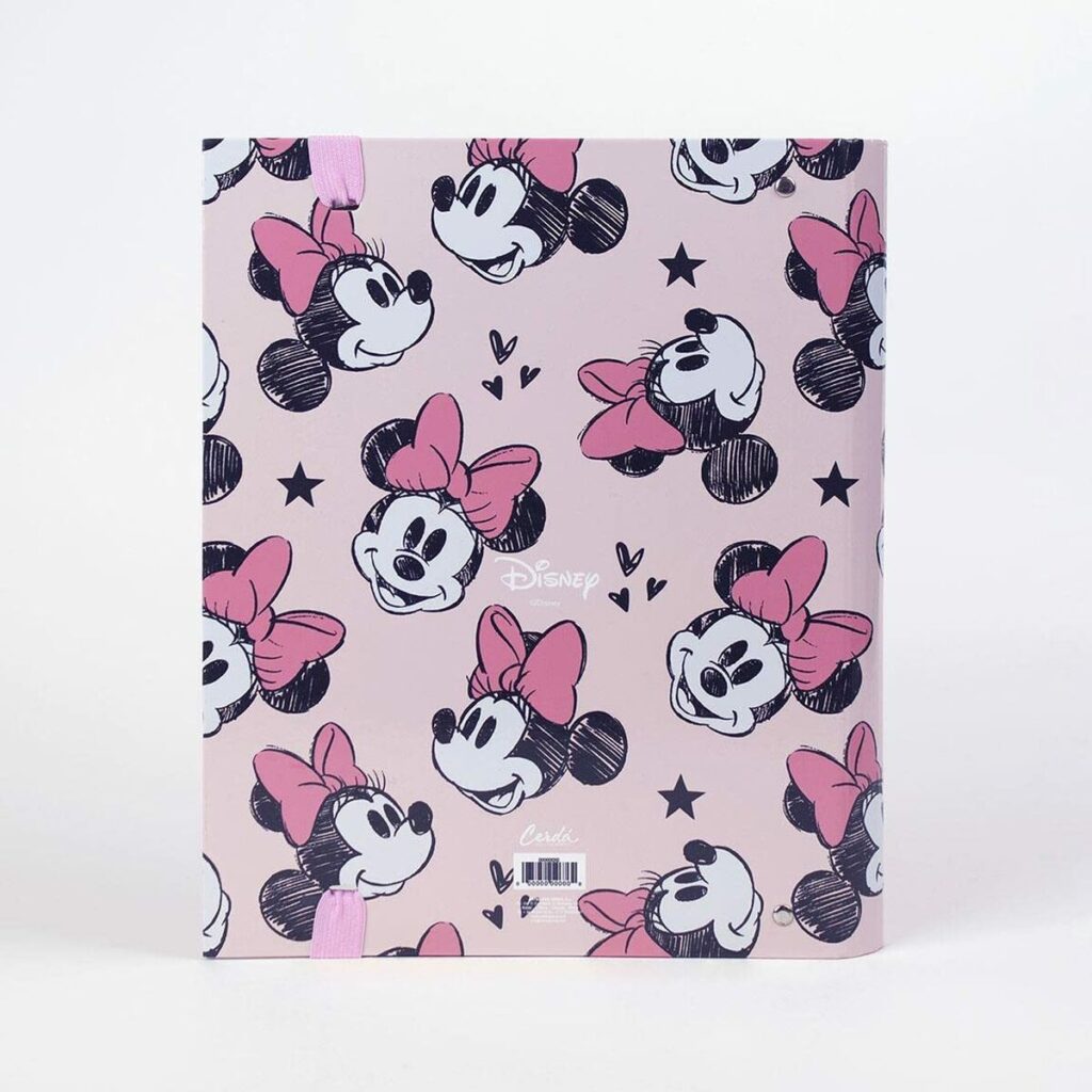 Φάκελος δακτυλίου Minnie Mouse A4 Ροζ (26 x 32 x 4 cm)