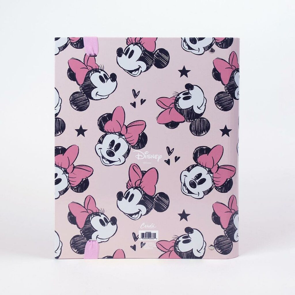 Φάκελος δακτυλίου Minnie Mouse A4 Ροζ (26 x 32 x 4 cm)