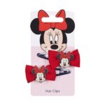 Τσιμπιδάκια Minnie Mouse x2 Κόκκινο Γραβάτα