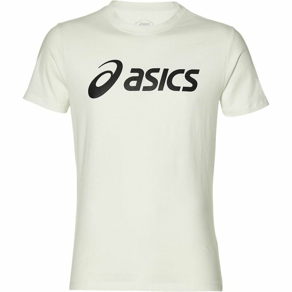 Ανδρική Μπλούζα με Κοντό Μανίκι Asics Big Logo White Λευκό