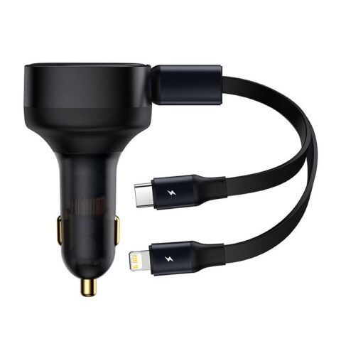 Car Charger Baseus Enjoyment with cable USB-C + Lightning 3A