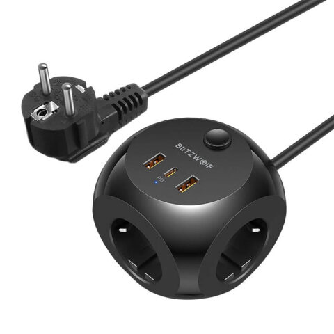 Power charger Blitzwolf with 3 AC outlets