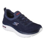 Παπούτσια για Tρέξιμο για Ενήλικες Skechers Engineered Flat Knit W Μπλε