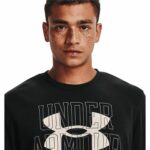 Ανδρική Μπλούζα με Μακρύ Μανίκι Under Armour Logo Crew Μαύρο