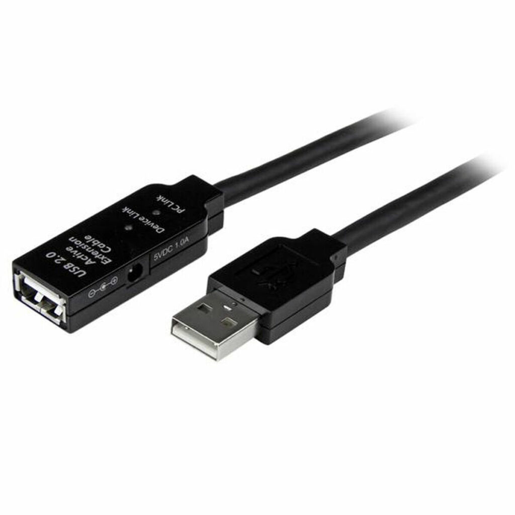 Καλώδιο USB Startech USB2AAEXT15M Μαύρο