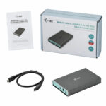 Θήκη Σκληρού Δίσκου i-Tec CAMYSAFEDUALM2 USB Αλουμίνιο M.2 SATA USB-C USB 3.2 USB 3.2 Gen 2 (3.1 Gen 2)