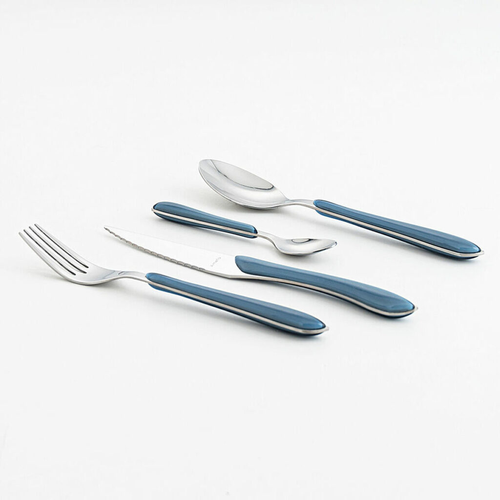 Μαχαιροπίρουνα Amefa Eclat Ναυτικό Μπλε Μέταλλο (24 pcs)