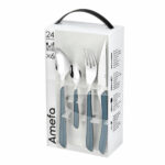 Μαχαιροπίρουνα Amefa Eclat Ναυτικό Μπλε Μέταλλο (24 pcs)
