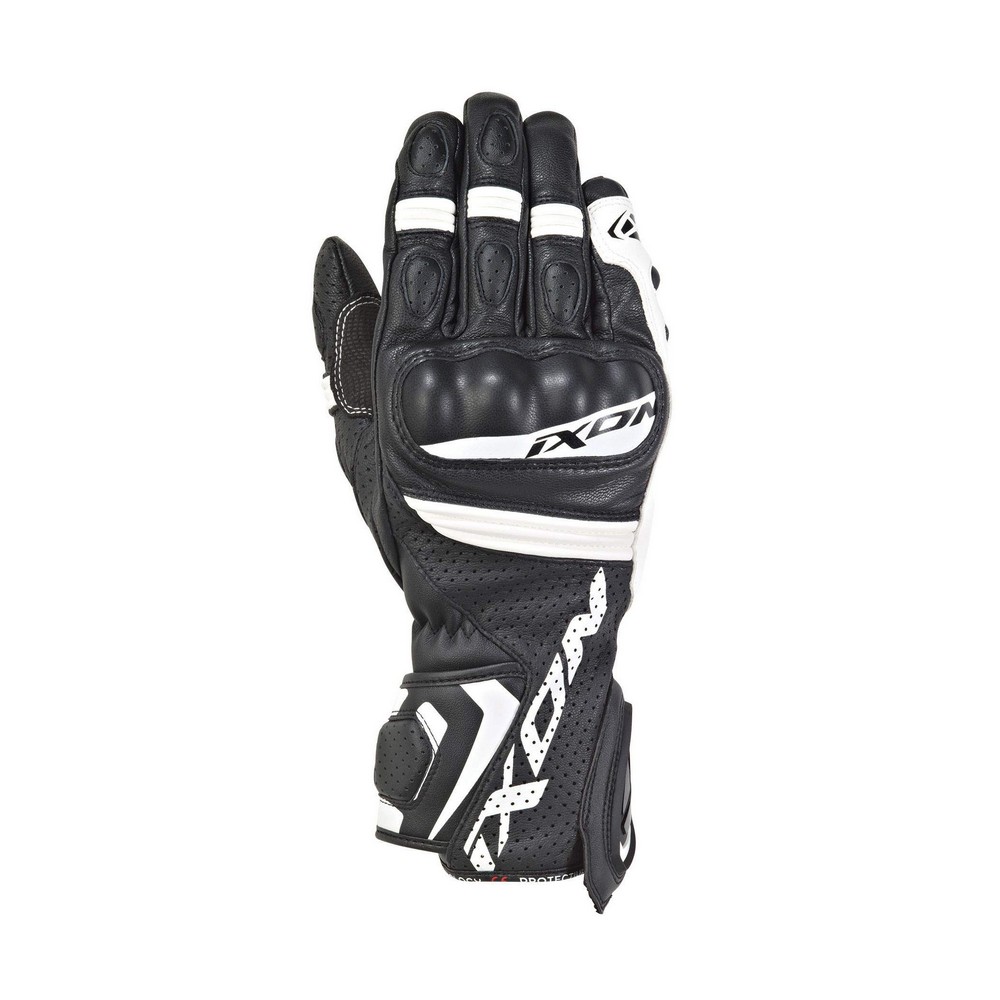 Motorbike gloves Ixon RS Tempo Air Μαύρο/Λευκό (XL)