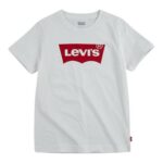Παιδική Μπλούζα με Κοντό Μανίκι Levi's Batwing Λευκό