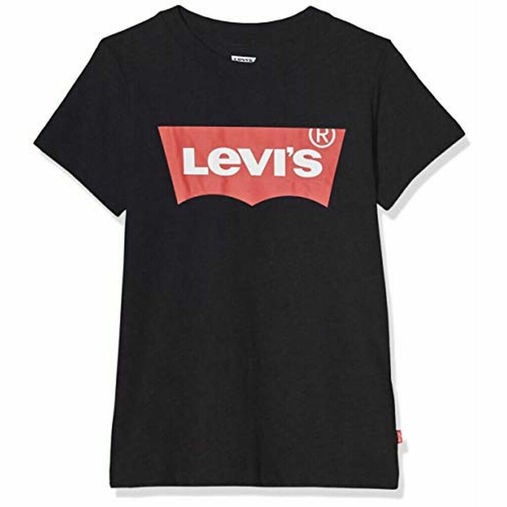 Παιδική Μπλούζα με Κοντό Μανίκι Levi's 8157 Μαύρο (14 Ετών)