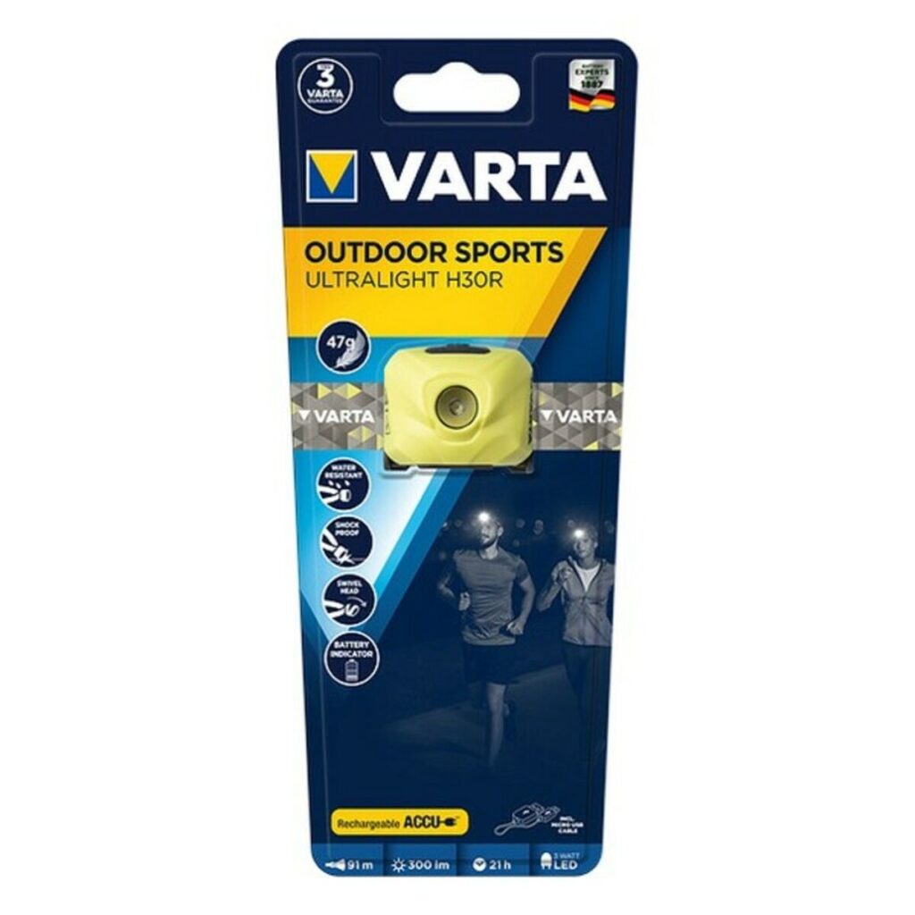 Προβολέας με LED για το Κεφάλι Varta h30r Κίτρινο 3 W 300 Lm