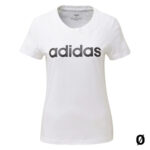 Γυναικεία Μπλούζα με Κοντό Μανίκι Adidas W E LIIN SLIM T DU0629 Λευκό