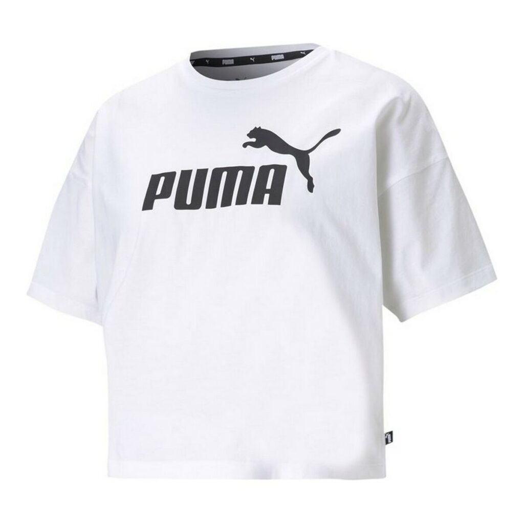 Γυναικεία Μπλούζα με Κοντό Μανίκι Puma Essentials Λευκό