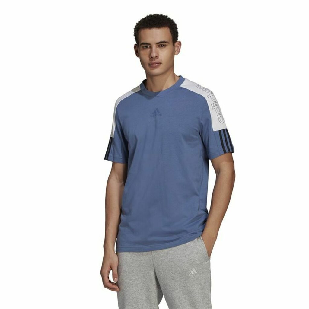 Ανδρική Μπλούζα με Κοντό Μανίκι Adidas  Essentials