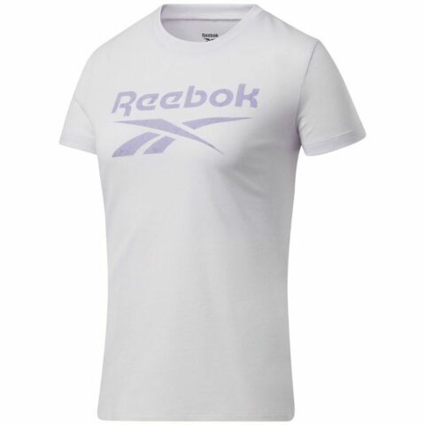 Γυναικεία Μπλούζα με Κοντό Μανίκι Reebok Workout Ready Supremium Λευκό Μοβ