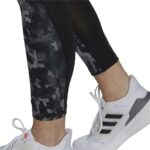 Αθλητικά Γυναικεία Κολάν Adidas D2M Print High-Rise Μαύρο