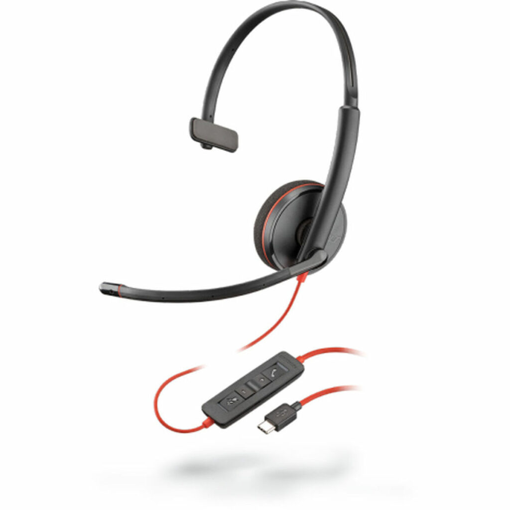 Ακουστικά με Μικρόφωνο Poly 209744-22 Μαύρο