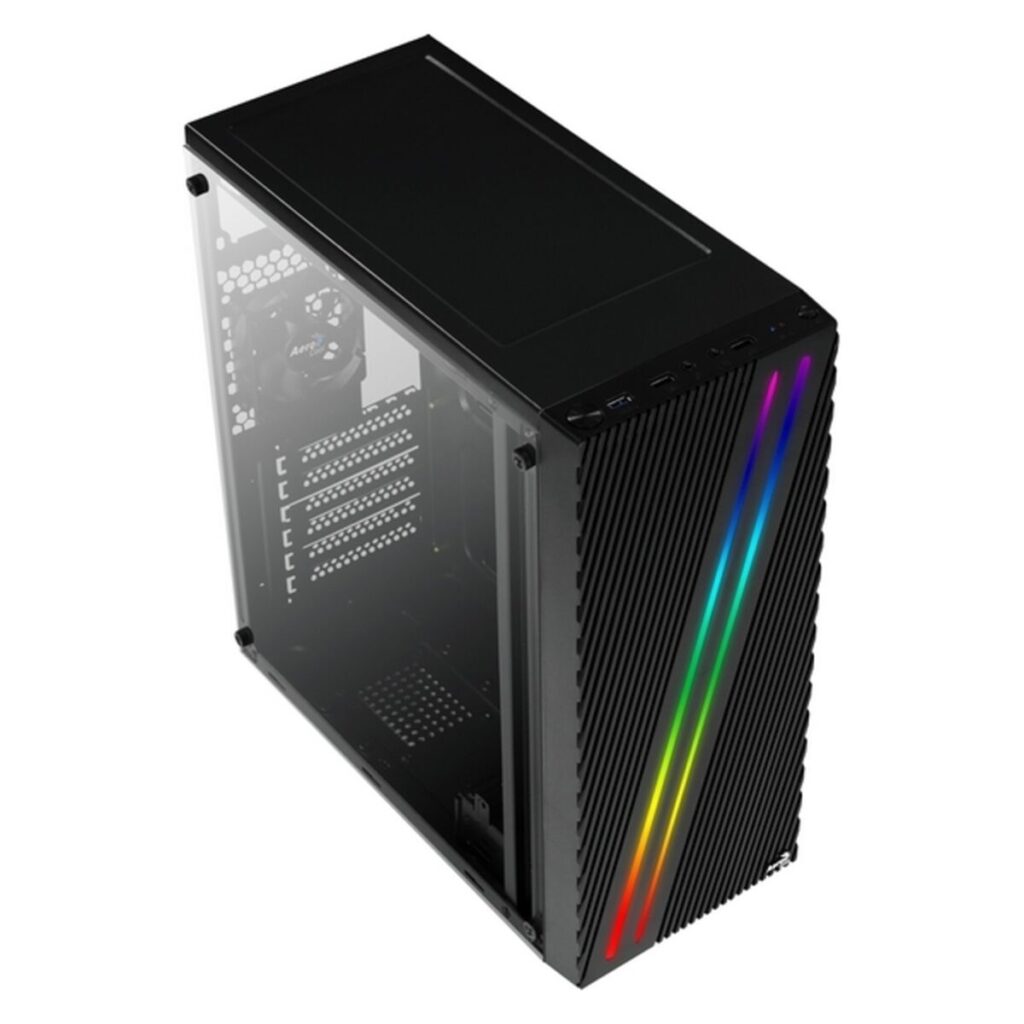 Κουτί Μέσος Πύργος ATX Aerocool STREAK RGB USB 3.0 Μαύρο
