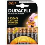 Αλκαλικές Μπαταρίες DURACELL Plus LR03 AAA 1.5V (8 pcs)