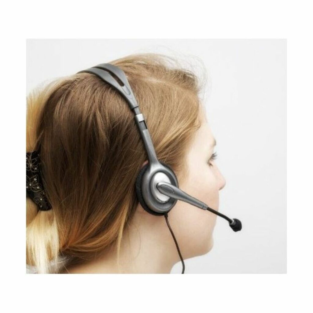 Ακουστικά με Μικρόφωνο Logitech 981-000271 2 x Jack 1