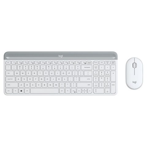 Ποντίκι & Πληκτρολόγιο Logitech  MK470 Λευκό QWERTY