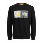 Ανδρικό  Φούτερ χωρίς Κουκούλα CREW  Jack & Jones 12218814  Μαύρο