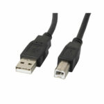 Καλώδιο USB A σε USB B Lanberg CA-USBA-10CC-0005-BK Μαύρο