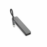 USB Hub Linq Byelements LQ48016 Μαύρο Μαύρο/Γκρι