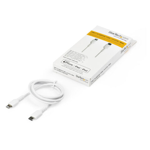 Καλώδιο USB σε Lightning Startech RUSBCLTMM1MW Λευκό 1 m