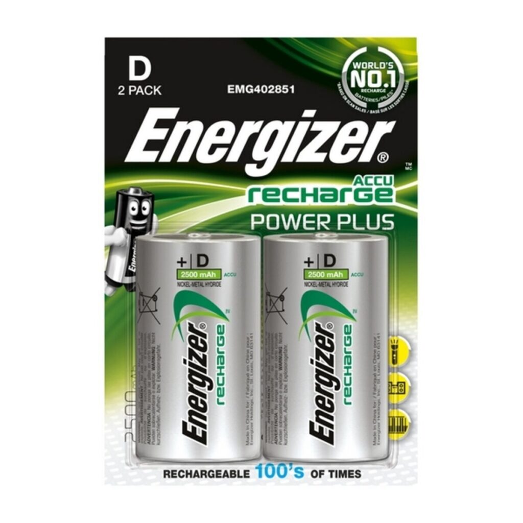 Επαναφορτιζόμενες Μπαταρίες Energizer ENRD2500P2 HR20 D2 2500 mAh