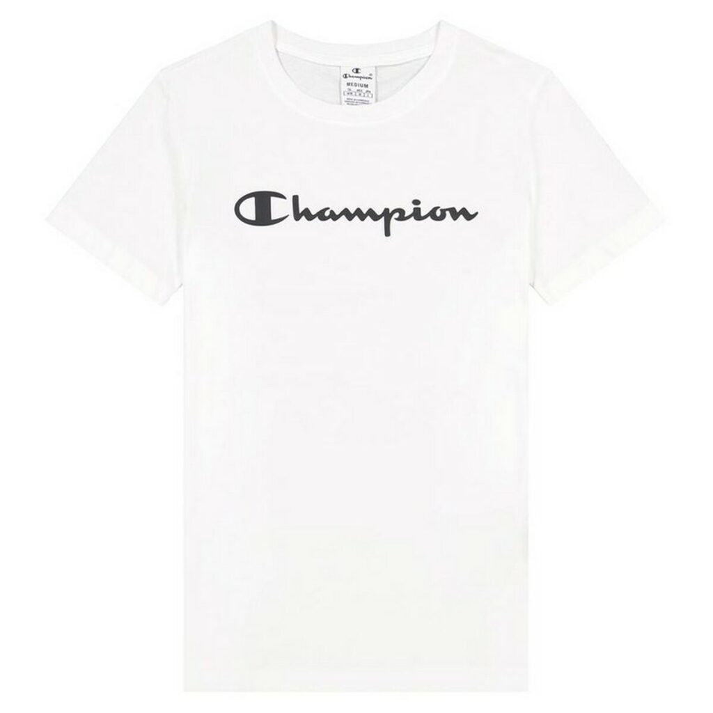 Γυναικεία Μπλούζα με Κοντό Μανίκι Champion Big Script Logo