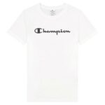 Γυναικεία Μπλούζα με Κοντό Μανίκι Champion Big Script Logo