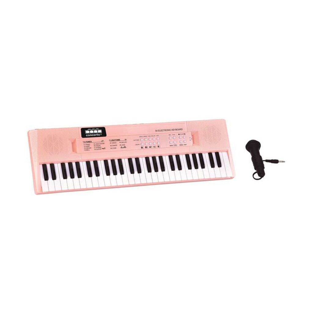 Εκπαιδευτικό πιάνο Reig Ροζ Μικρόφωνο